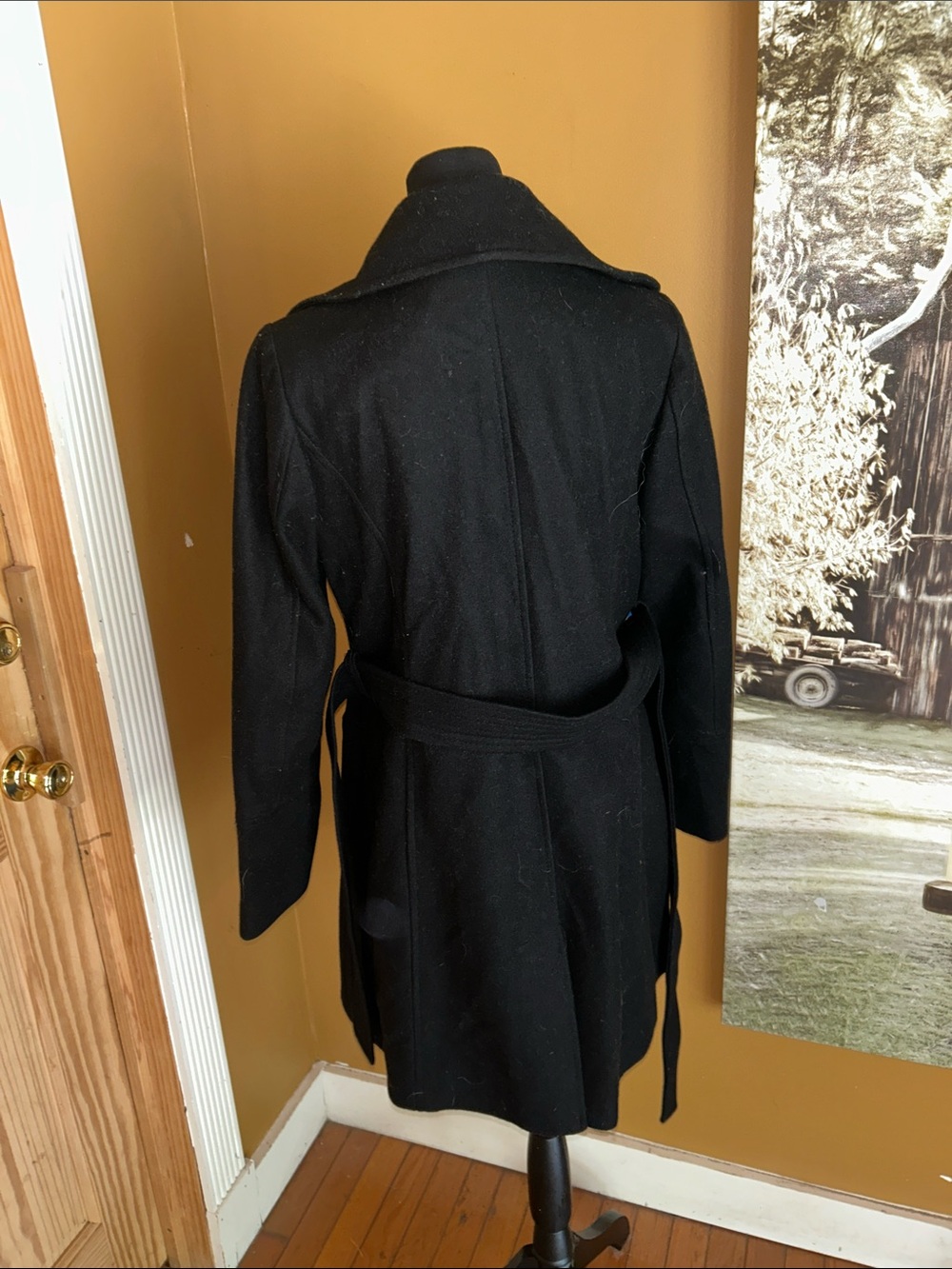 Michaels Black Women's no pea  Coat with Satin Lining - Picture 4 of 6
